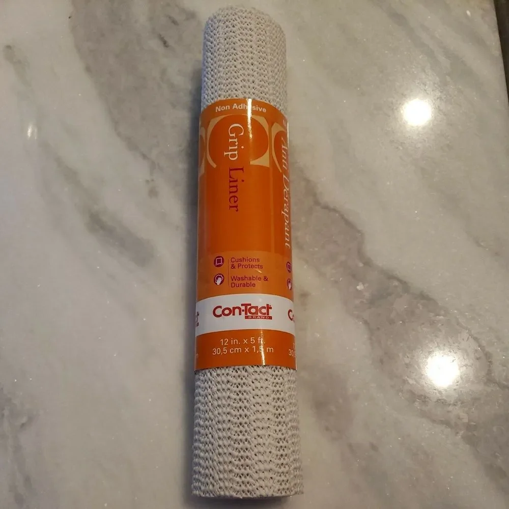 Con-Tact 12 In. x 5 Ft.‎ White Beaded Grip Non-Adhesive Shelf Liner 05F-C6B52-01